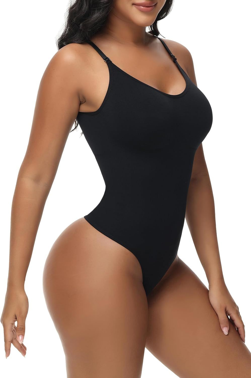 Bodysuit for Women Tummy Control Shapewear Body Shaper Seamless Spaghetti Strap Leotards