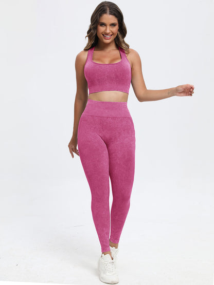 Cupid's Scoop Neck Wide Strap Top and Pants Active Set