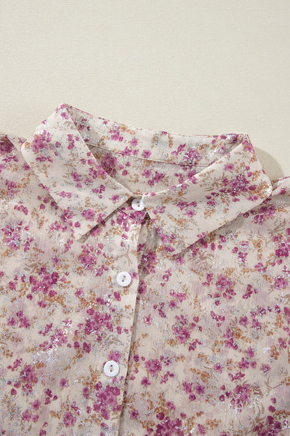 Cupid's Blossom Collared Blouse