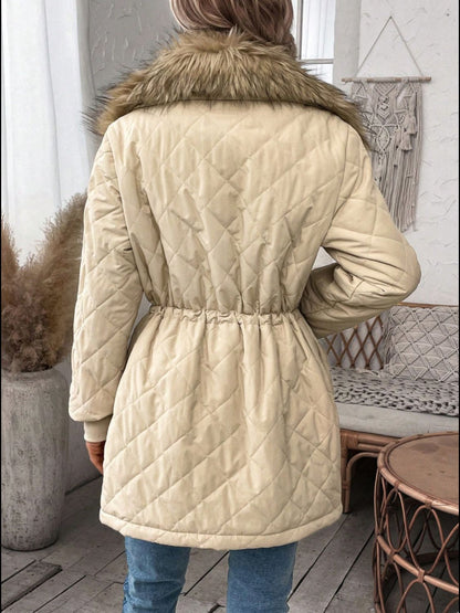 Cupid's Drawstring Snap Down Long Sleeve Outerwear – Best Coat for Women 🍂