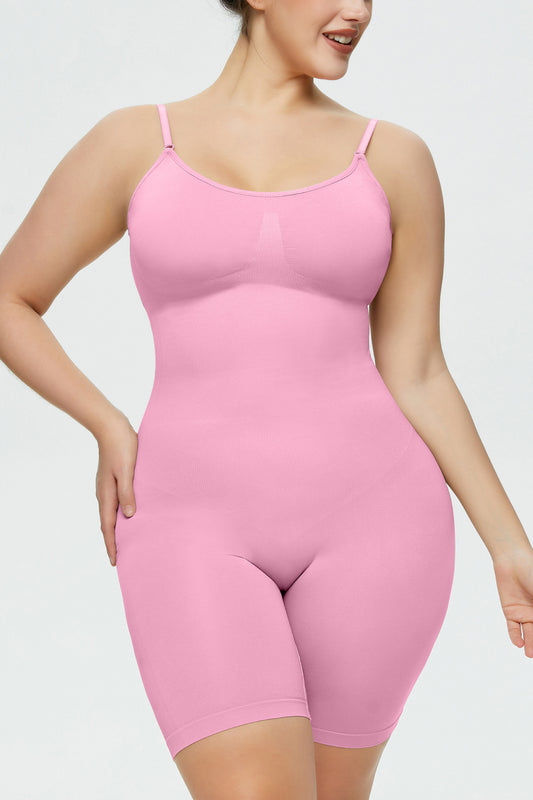 Cupid's Full Size Spaghetti Strap Shaping Romper