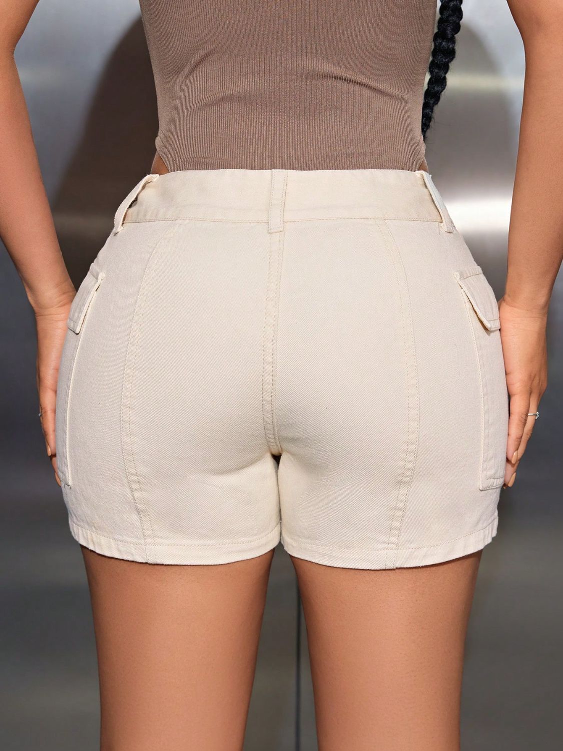 Cupid's Denim Shorts with Pockets