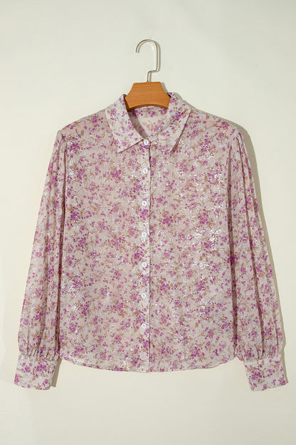 Cupid's Blossom Collared Blouse