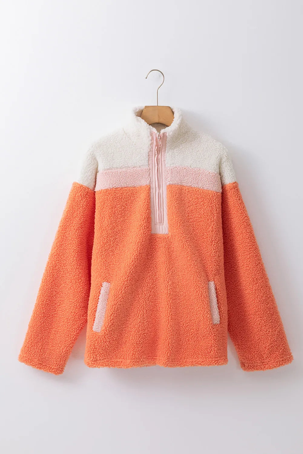 Cupid's Cozy Contrast Sweatshirt 🧡❄️