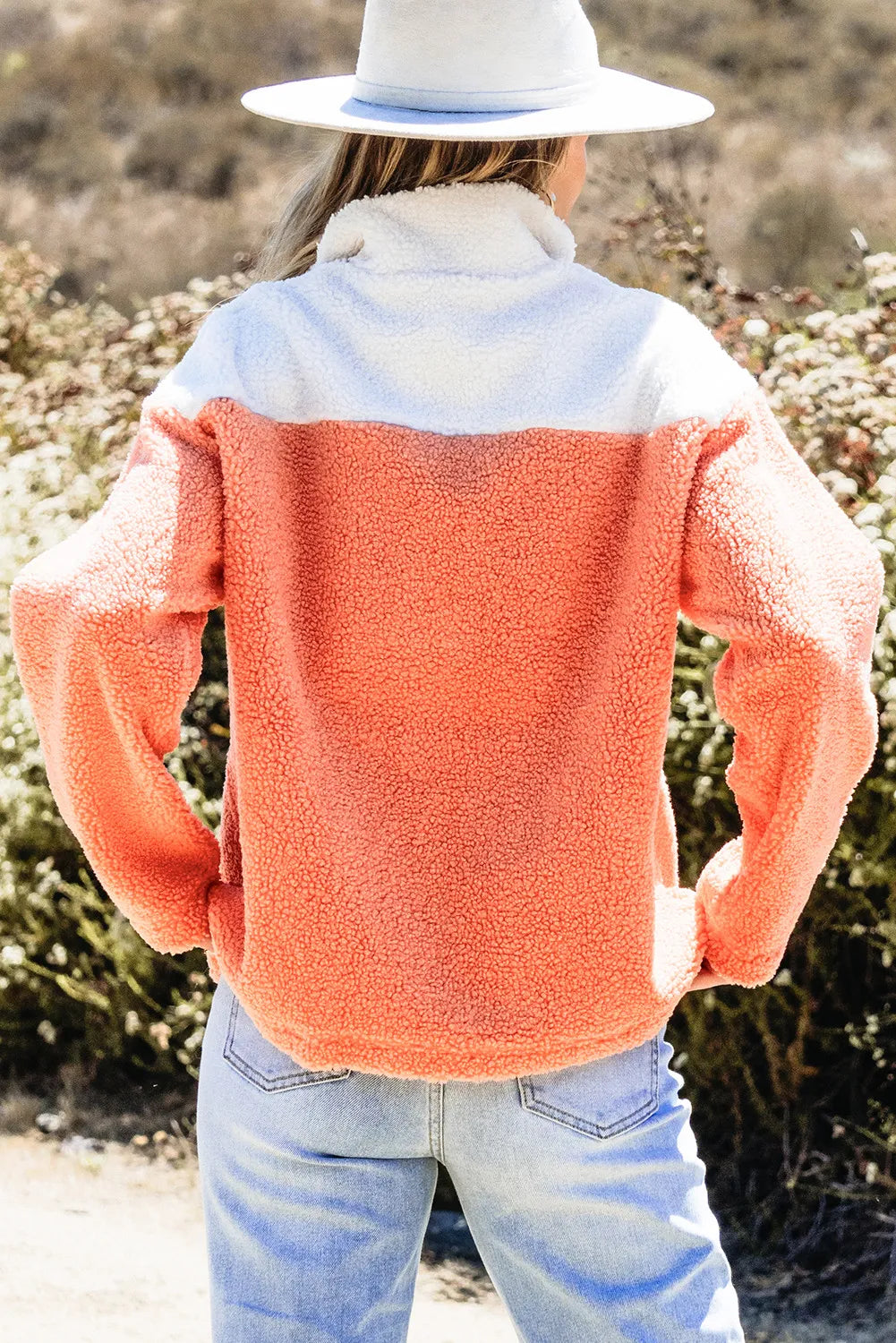 Cupid's Cozy Contrast Sweatshirt 🧡❄️