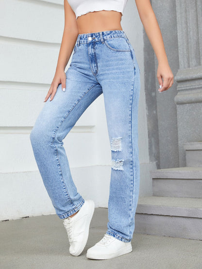 Cupid's Distressed Jeans with Pockets