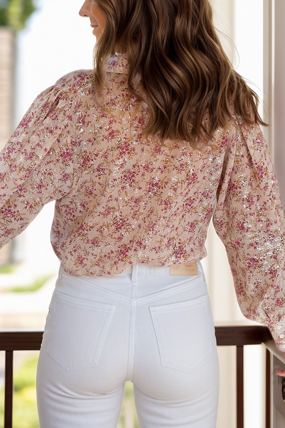 Cupid's Blossom Collared Blouse